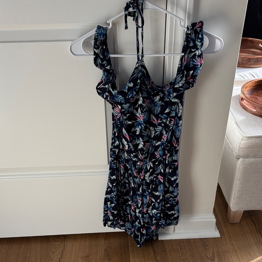 Hollister Black Floral Kids Romper